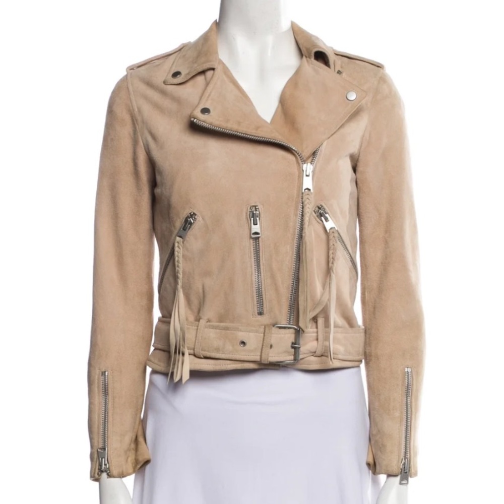 ALL SAINTS Balfern suede leather jacket